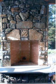 42 inch Rumford in local Granite and fieldstone